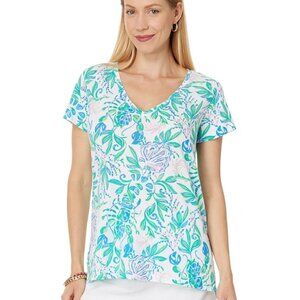 Lilly Pulitzer Meredith Tee - Resort White Just A Pinch NWT size MEDIUM